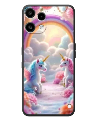 Чехол для Nothing Phone (3a) Lite с картинкой «Радуга и единороги» Чехол для Nothing Phone (3a) Lite с картинкой «Радуга и единороги»