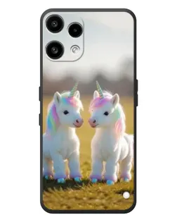 Чехол для Nothing Phone (3a) Lite с картинкой «Пара единорогов»