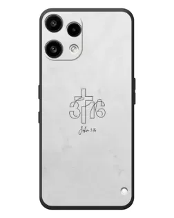 Чехол для Nothing Phone (3a) Lite с картинкой «Иоанна 3:16 Крест»