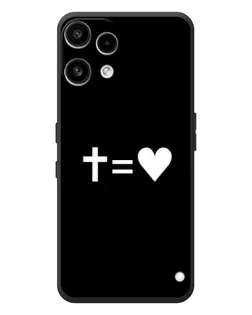 Чехол для Nothing Phone (3a) Lite с картинкой «Крест и Сердце»