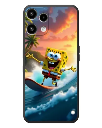 Чехол для Nothing Phone (3a) Lite с картинкой «Губка Боб серфингист»