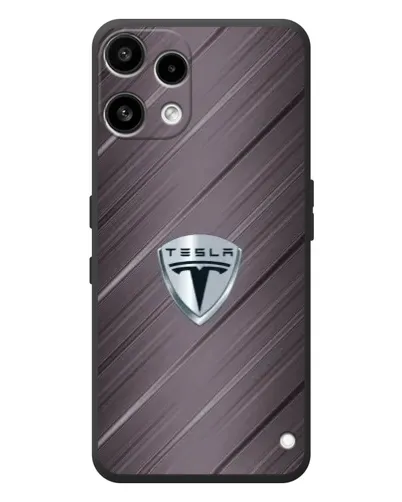 Чехол для Nothing Phone (3a) Lite с картинкой «Металлическая текстура Tesla»