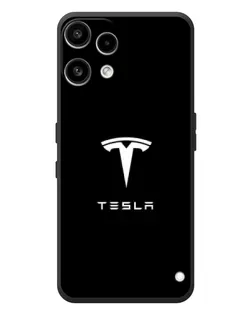 Чехол для Nothing Phone (3a) Lite с картинкой «Tesla White Logo»