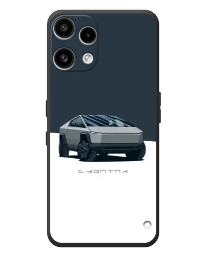 Чехол для Nothing Phone (3a) Lite с картинкой «Серебристый Cybertruck Tesla»