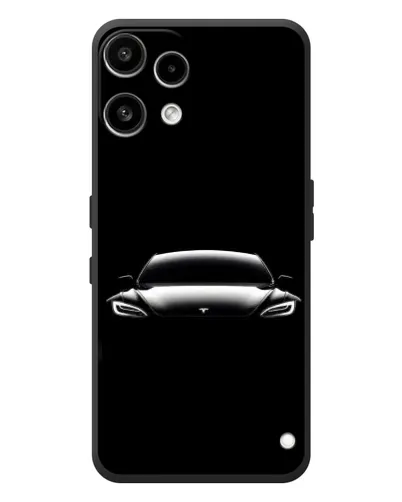 Чехол для Nothing Phone (3a) Lite с картинкой «Фары Tesla Night»