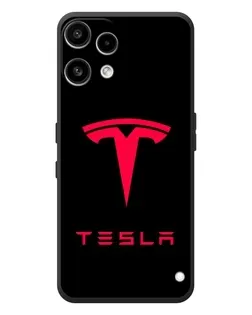 Чехол для Nothing Phone (3a) Lite с картинкой «Tesla Red Logo»
