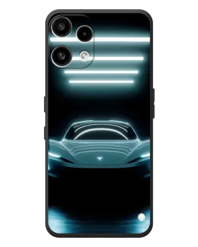 Чехол для Nothing Phone (3a) Lite с картинкой «Tesla в неоне»