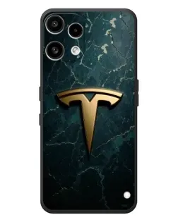 Чехол для Nothing Phone (3a) Lite с картинкой «Мраморная Tesla Gold»