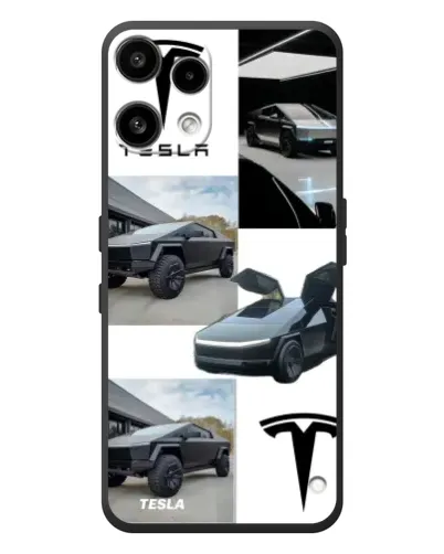 Чехол для Nothing Phone (3a) Lite с картинкой «Коллаж Cybertruck Tesla»