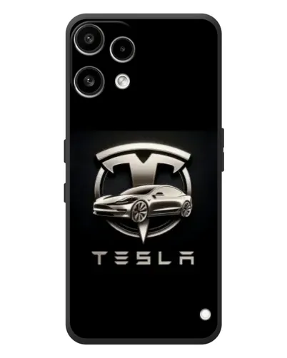 Чехол для Nothing Phone (3a) Lite с картинкой «Tesla — серебристое авто»