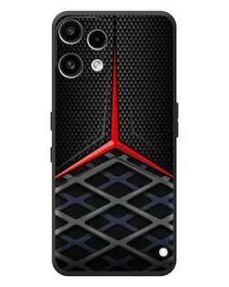 Чехол для Nothing Phone (3a) Lite с картинкой «Mercedes Carbon Grid»
