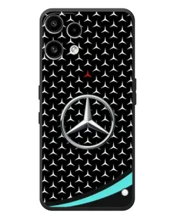 Чехол для Nothing Phone (3a) Lite с картинкой «Mercedes — бирюзовый акцент»
