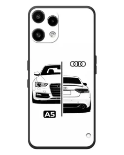 Чехол для Nothing Phone (3a) Lite с картинкой «Audi — контрастный дизайн»
