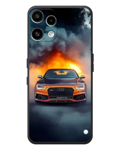 Чехол для Nothing Phone (3a) Lite с картинкой «Audi в огненном дыму» Чехол для Nothing Phone (3a) Lite с картинкой «Audi в огненном дыму»