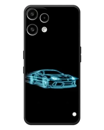 Чехол для Nothing Phone (3a) Lite с картинкой «Неоновый контур Lamborghini»