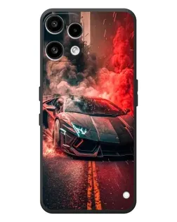 Чехол для Nothing Phone (3a) Lite с картинкой «Lamborghini красный дым»