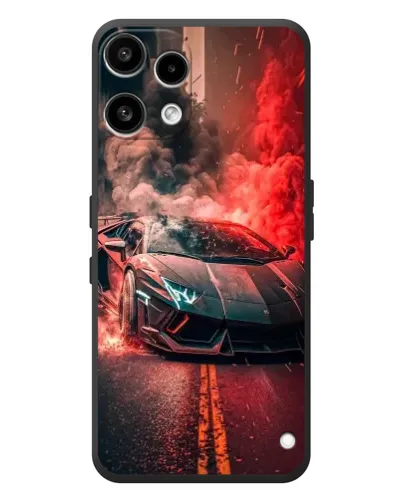 Чехол для Nothing Phone (3a) Lite с картинкой «Lamborghini красный дым»
