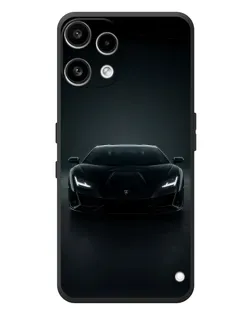 Чехол для Nothing Phone (3a) Lite с картинкой «Черный Lamborghini Aventador»