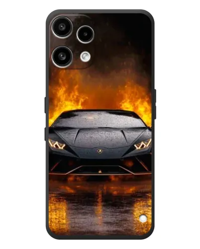 Чехол для Nothing Phone (3a) Lite с картинкой «Lamborghini в огне»