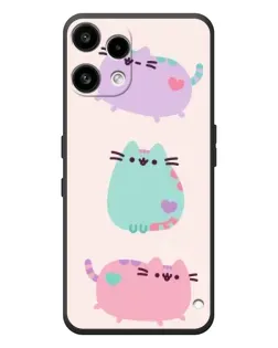 Чехол для Nothing Phone (3a) Lite с картинкой «Pusheen трио»