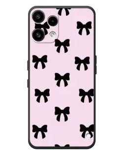 Чехол для Nothing Phone (3a) Lite с картинкой «Черные банты Coquette»
