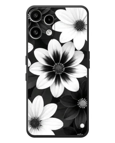 Чехол для Nothing Phone (3a) Lite с картинкой «Монохромные астры»