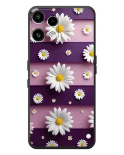 Чехол для Nothing Phone (3a) Lite с картинкой «Ромашки на фиолетовом» Чехол для Nothing Phone (3a) Lite с картинкой «Ромашки на фиолетовом»
