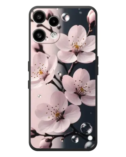 Чехол для Nothing Phone (3a) Lite с картинкой «Нежная сакура и капли» Чехол для Nothing Phone (3a) Lite с картинкой «Нежная сакура и капли»