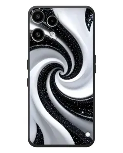 Чехол для Nothing Phone (3a) Lite с картинкой «Черно-белая спираль»
