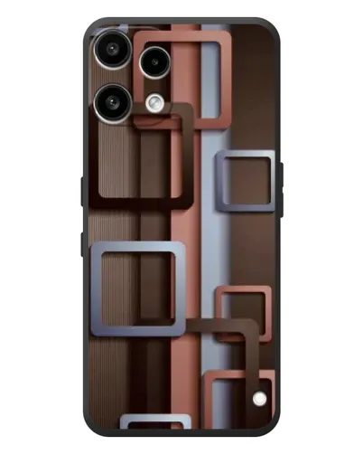 Чехол для Nothing Phone (3a) Lite с картинкой «Коричневые объемные квадраты»