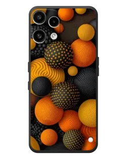 Чехол для Nothing Phone (3a) Lite с картинкой «Объемные оранжевые сферы» Чехол для Nothing Phone (3a) Lite с картинкой «Объемные оранжевые сферы»