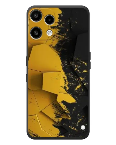 Чехол для Nothing Phone (3a) Lite с картинкой «Золотые осколки геометрии»