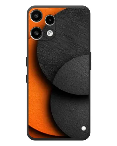Чехол для Nothing Phone (3a) Lite с картинкой «Геометрия оранжевых кругов»