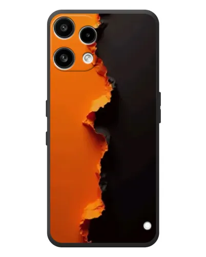 Чехол для Nothing Phone (3a) Lite с картинкой «Оранжевый разлом»