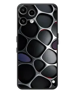 Чехол для Nothing Phone (3a) Lite с картинкой «Объемная темная решетка» Чехол для Nothing Phone (3a) Lite с картинкой «Объемная темная решетка»