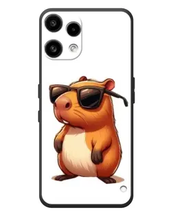 Чехол для Nothing Phone (3a) Lite с картинкой «Капибара в очках»