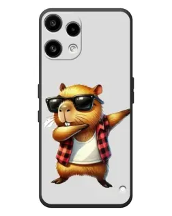 Чехол для Nothing Phone (3a) Lite с картинкой «Капибара рэпер даб»