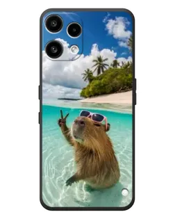 Чехол для Nothing Phone (3a) Lite с картинкой «Капибара на море»