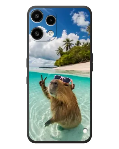 Чехол для Nothing Phone (3a) Lite с картинкой «Капибара на море»