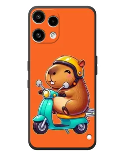 Чехол для Nothing Phone (3a) Lite с картинкой «Капибара на скутере»