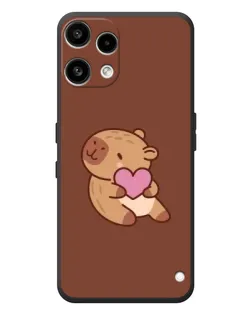 Чехол для Nothing Phone (3a) Lite с картинкой «Капибара с сердцем»