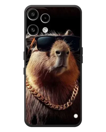 Чехол для Nothing Phone (3a) Lite с картинкой «Капибара золотая цепь»