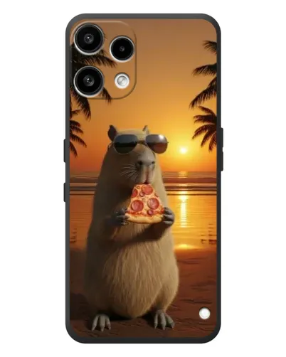 Чехол для Nothing Phone (3a) Lite с картинкой «Капибара с пиццей»
