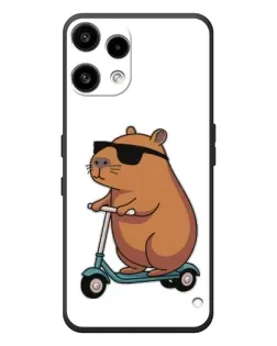 Чехол для Nothing Phone (3a) Lite с картинкой «Капибара на самокате»