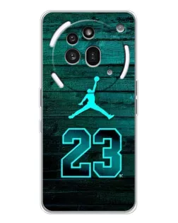 Чехол для Nothing Phone (3a) Pro с картинкой «Jordan Cyan 23»