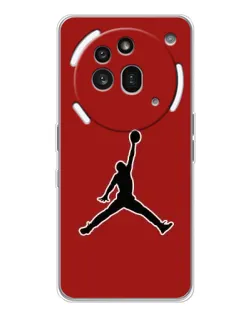 Чехол для Nothing Phone (3a) Pro с картинкой «Jordan Red Back»