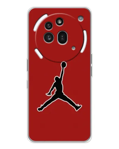 Чехол для Nothing Phone (3a) Pro с картинкой «Jordan Red Back» Чехол для Nothing Phone (3a) Pro с картинкой «Jordan Red Back»