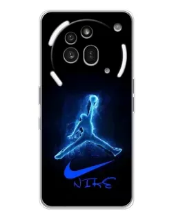 Чехол для Nothing Phone (3a) Pro с картинкой «Jordan Neon Blue»