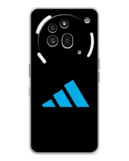 Чехол для Nothing Phone (3a) Pro с картинкой «Adidas Cyan Logo»