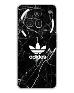 Чехол для Nothing Phone (3a) Pro с картинкой «Белый мрамор Adidas»